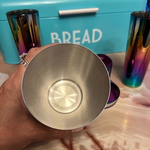 3 pc Stainless steel cocktail shaker and tumbler set - Picture 4 of 8